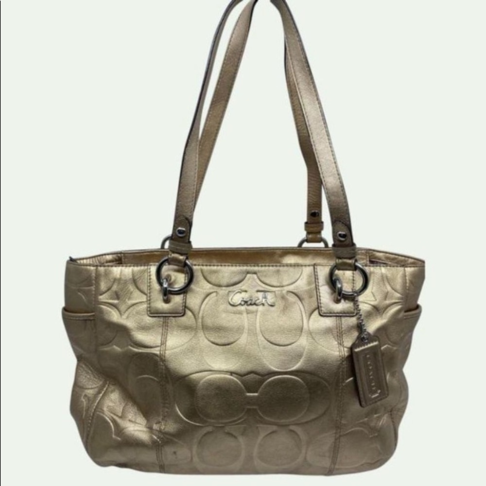 Gold Classic Coach Purse